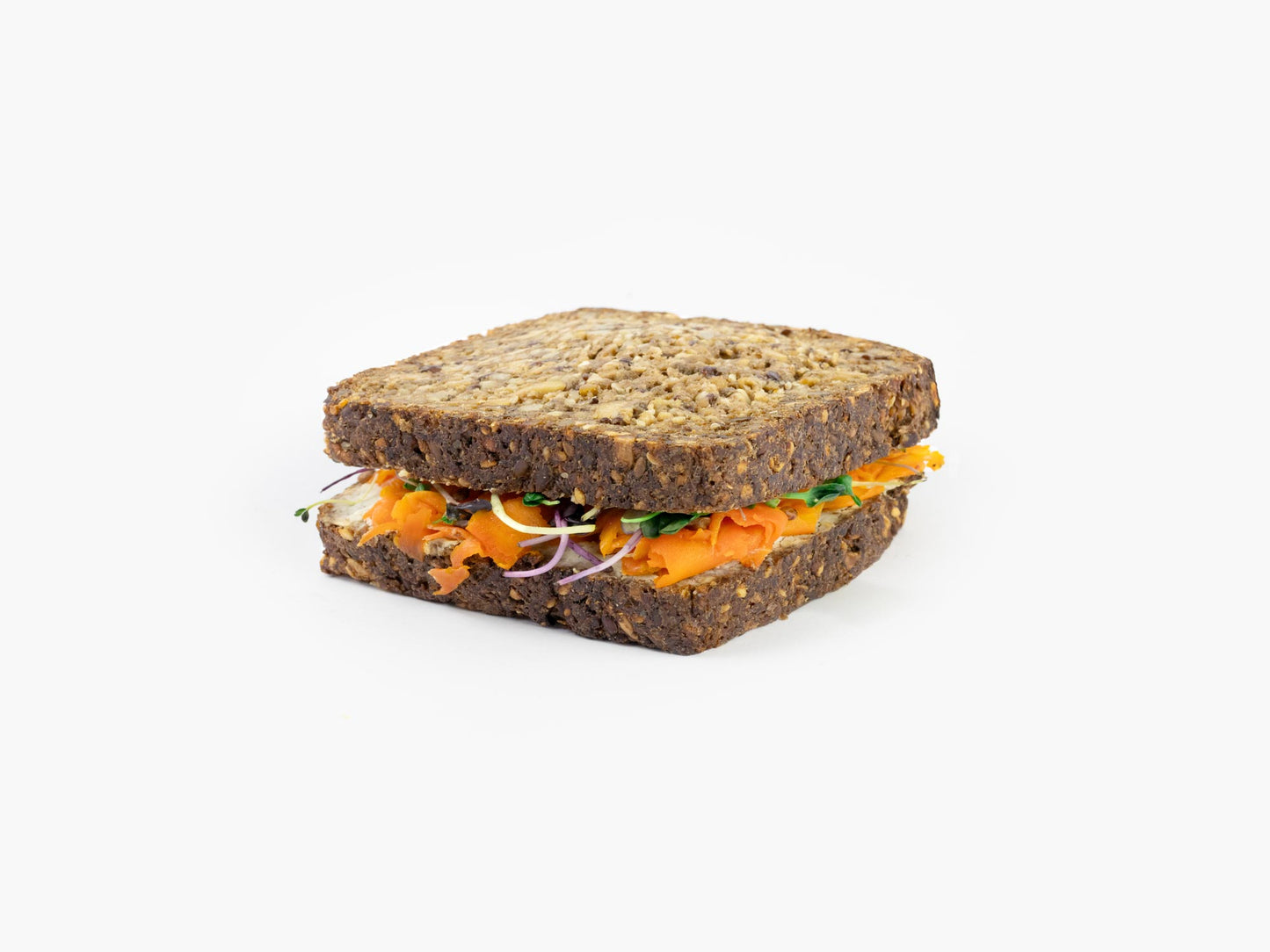 Purkornsandwich Rüeblilachs