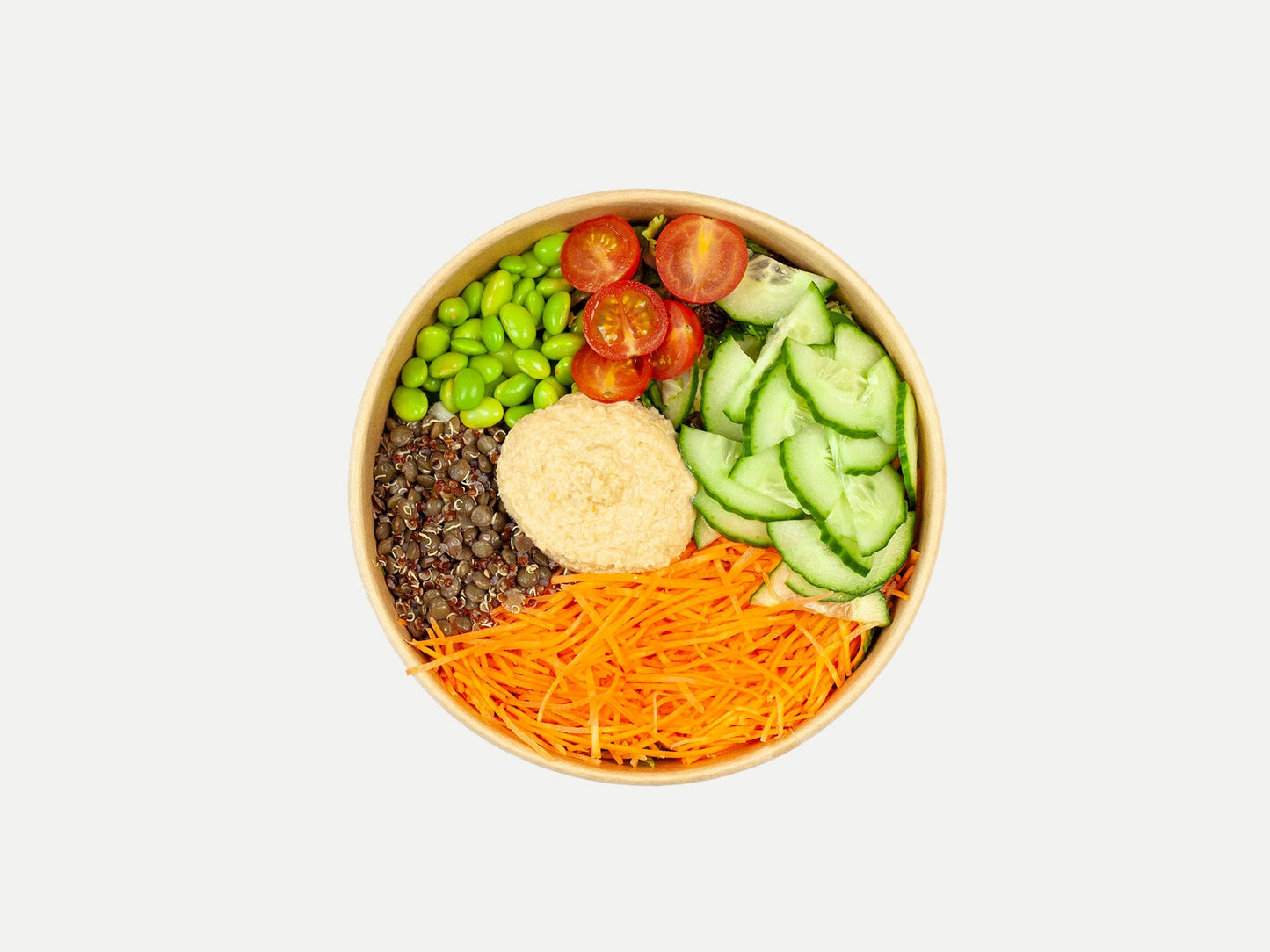 Earlybird Food AG | Bowl mit Hummus, Quinoa & Gemüse
